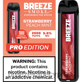 Breeze Pro 2000 ρουφηξιές φράουλα ροδάκινο μέντα X0PHT12 Breeze vape near me