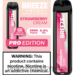 Breeze Pro 2000 ρουφηξιές κρέμα φράουλας X0PHT13 Breeze vape amazon