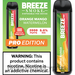 Breeze Pro 2000 ρουφηξιές πορτοκαλί μάνγκο καρπούζι X0PHT19 Breeze vape cyprus