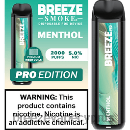 Breeze Pro 2000 ρουφηξιές μινθόλη X0PHT21 Breeze vape ingredients