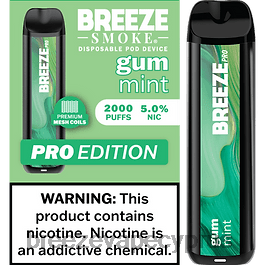 Breeze Pro 2000 ρουφηξιές κόμμι μέντα X0PHT24 Breeze vape pro