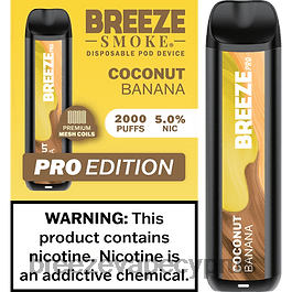 Breeze Pro 2000 ρουφηξιές μπανάνα καρύδας X0PHT26 Breeze vape flavors