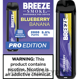 Breeze Pro 2000 ρουφηξιές μπανάνα βατόμουρου X0PHT34 Breeze vape pro