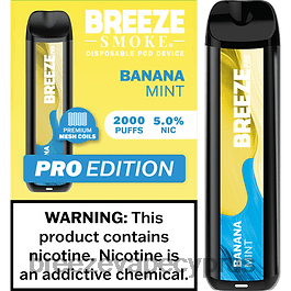 Breeze Pro 2000 ρουφηξιές μέντα μπανάνα X0PHT36 Breeze vape flavors